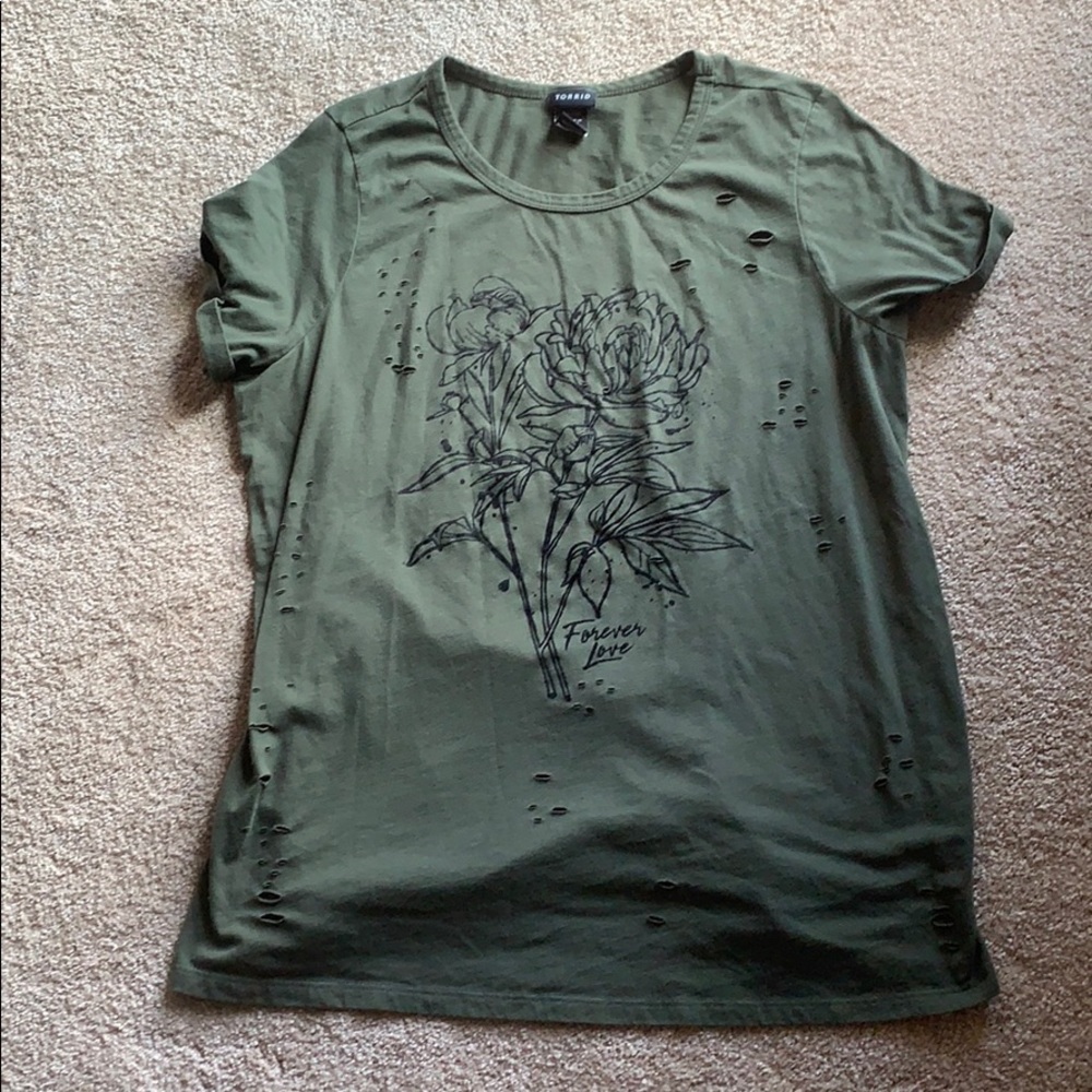 Torrid Green T-Shirt